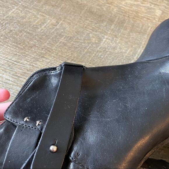 Rag & Bone Harrow Black Leather Ankle Boots Sz 40 - Picture 12 of 16